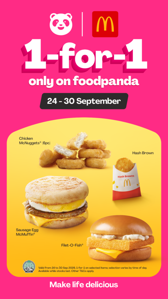 McDonald’s 1-for-1 Deals Are Available Now on foodpanda - Alvinology