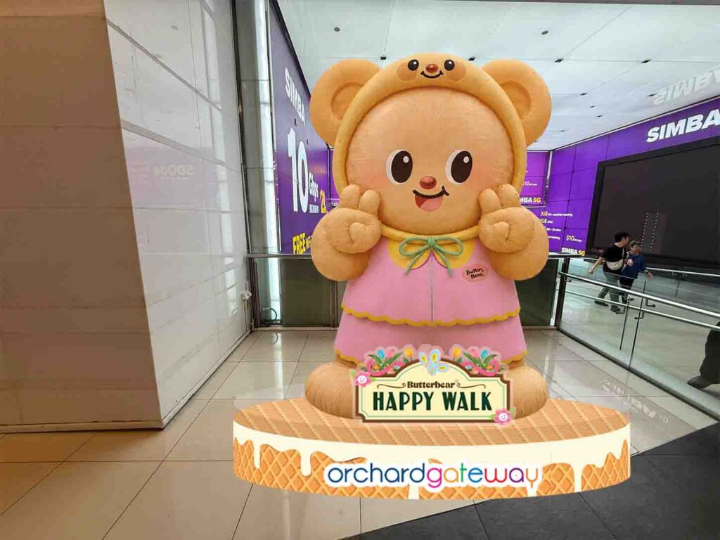Butterbear takes over orchardgateway for Singapore’s first Butterbear Happy Walk - Alvinology
