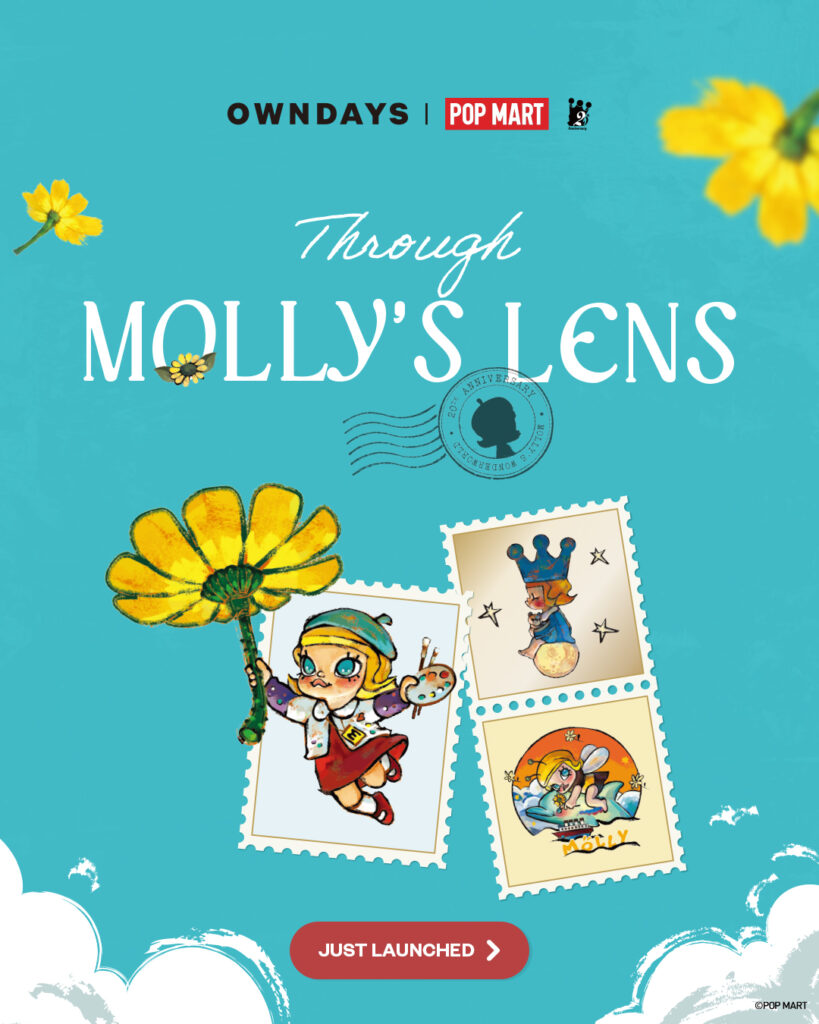 OWNDAYS and POP MART Launch MOLLY 20th Anniversary Eyewear Collection in Singapore on 21 October OWNDAYS and POP MART Launch MOLLY 20th Anniversary Eyewear Collection in Singapore on 21 October - Alvinology