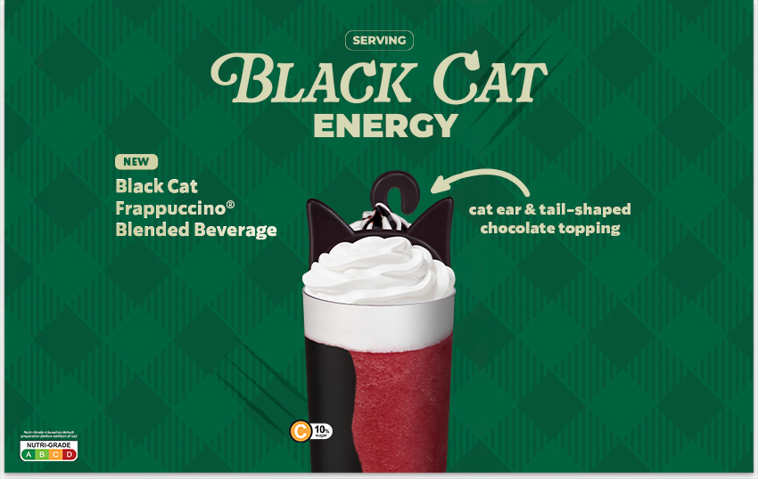 Starbucks Singapore Welcomes Halloween with Black Cat Frappuccino and Spooky Cat Collectibles - Alvinology