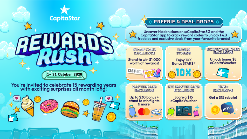 CapitaStar Turns 15 with Month-Long October Rewards and New Kris+ Integration - Alvinology