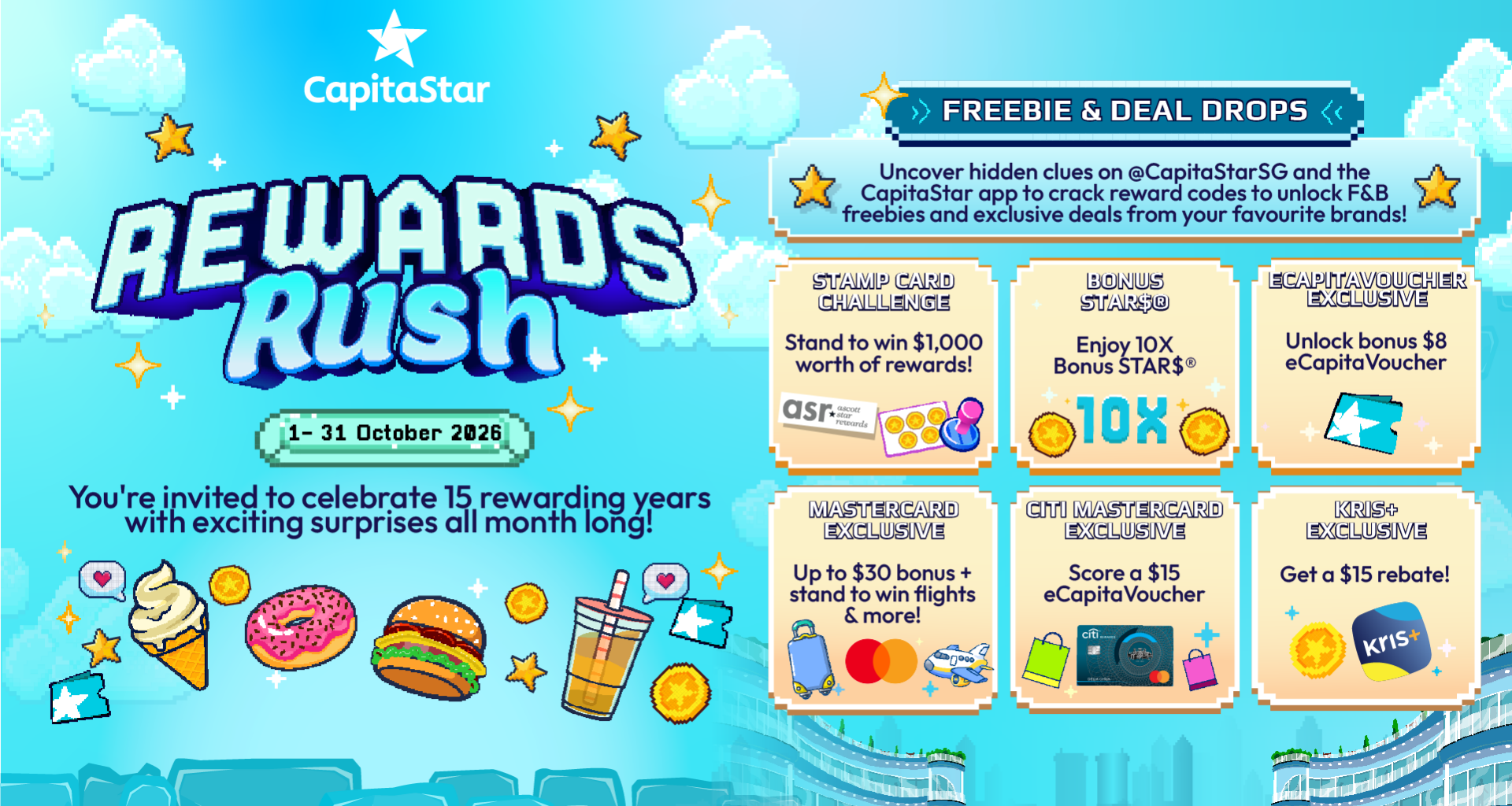 CapitaStar Turns 15 with Month-Long October Rewards and New Kris+ Integration - Alvinology