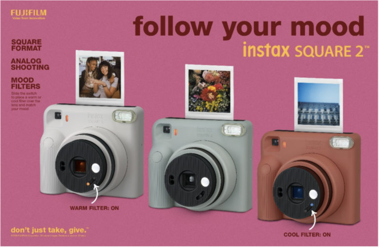 Fujifilm Launches instax SQUARE 2 Instant Camera in Singapore for S$169 - Alvinology