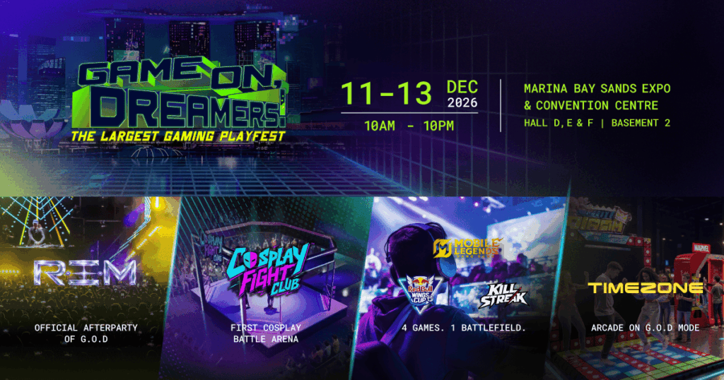 Game On, Dreamers! Expands Singapore Playfest Lineup with International DJs, Esports Tournaments and Cosplay Battles Game On, Dreamers! Expands Singapore Playfest Lineup with International DJs, Esports Tournaments and Cosplay Battles - Alvinology