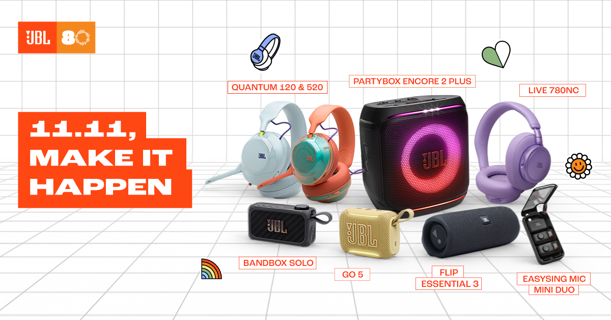 JBL Celebrates 80 Years with 11.11 Sale Offering Up to 20% Off Sitewide and Pop-Ups Across Singapore - Alvinology