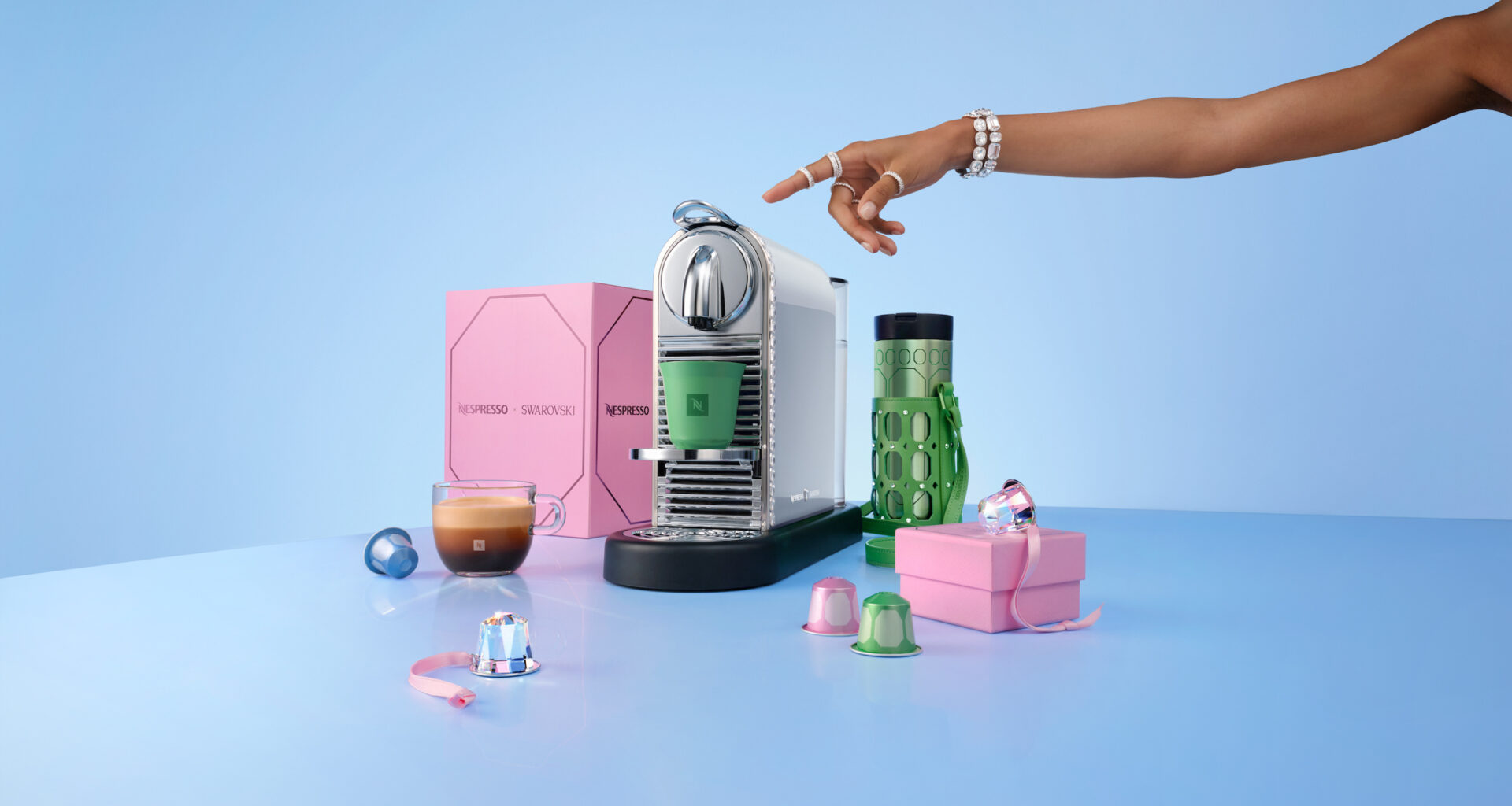 Nespresso Teams Up with Swarovski for Festive Coffee Collection, Crystal Ornaments and Limited-Edition Accessories - Alvinology
