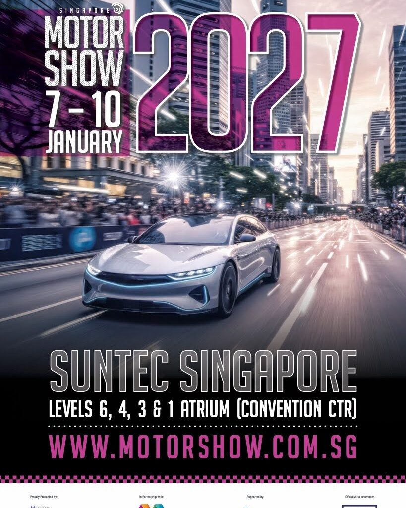 Singapore Motorshow 2027 Returns for 20th Edition with 38 Automotive Brands and Electric Car Lucky Draw - Alvinology