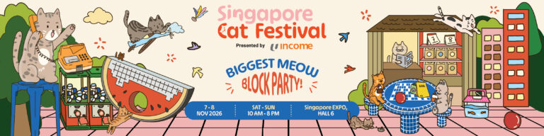 Singapore Cat Festival Returns to Singapore EXPO on 7 and 8 November with Giant Cat Installations and Adoption Drives - Alvinology