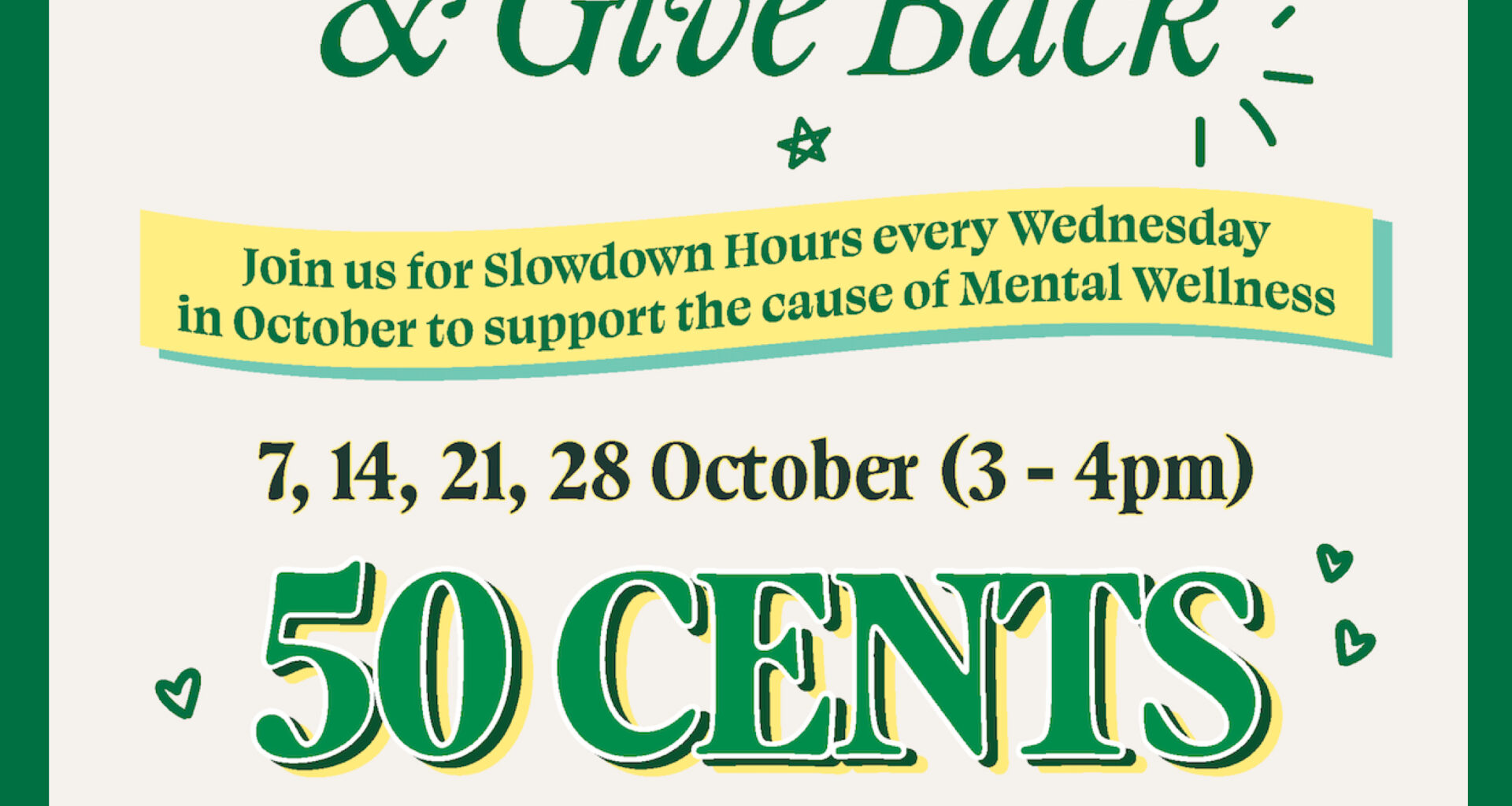 Starbucks Singapore Marks World Mental Health Month with Slowdown Hours and Community Giving - Alvinology