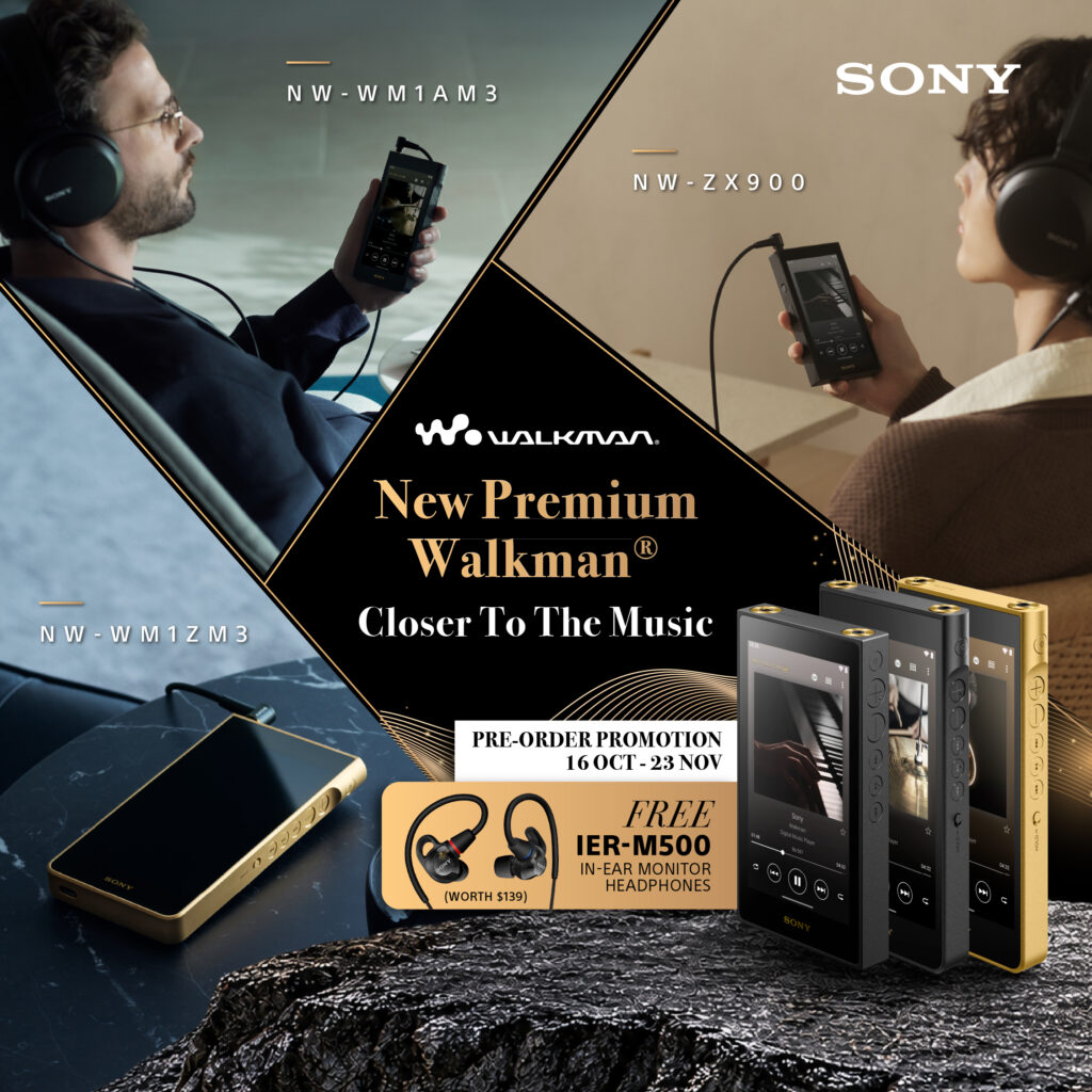 Sony Launches Three New Premium Walkman Music Players in Singapore, Prices Start at S$2,399 - Alvinology