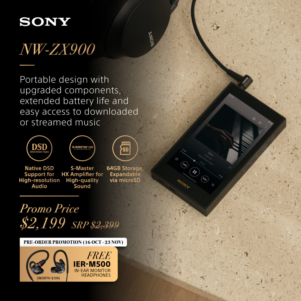 Sony Launches Three New Premium Walkman Music Players in Singapore, Prices Start at S$2,399 - Alvinology