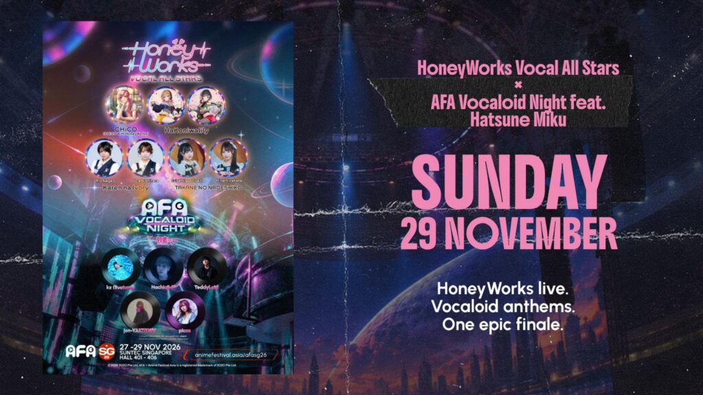 Anime Festival Asia Singapore 2026 Returns in November with YOASOBI Showcase, Hatsune Miku and Japanese Music Stars - Alvinology