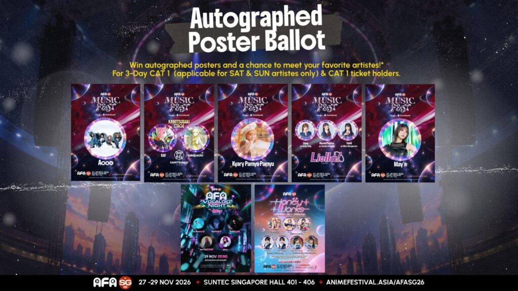 Anime Festival Asia Singapore 2026 Returns in November with YOASOBI Showcase, Hatsune Miku and Japanese Music Stars - Alvinology