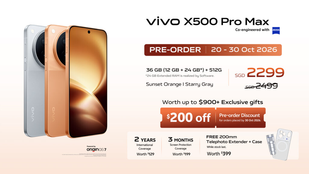 vivo X500 Series Arrives in Singapore on 31 October with 200MP ZEISS Telephoto Camera and Prices Starting at S$1,999 - Alvinology