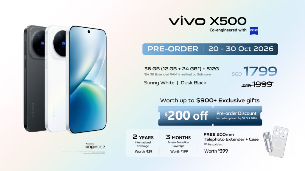 vivo X500 Series Arrives in Singapore on 31 October with 200MP ZEISS Telephoto Camera and Prices Starting at S$1,999 - Alvinology